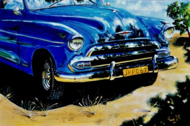 Peinture intitulée "Chevrolet Styleline…" par Jean-Pierre Parée, Œuvre d'art originale, Acrylique