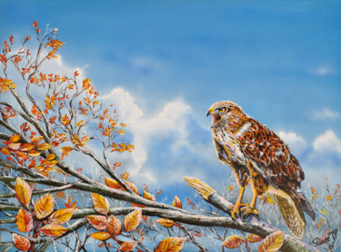 Peinture intitulée "L'aigle" par Jean-Pierre Parée, Œuvre d'art originale, Acrylique