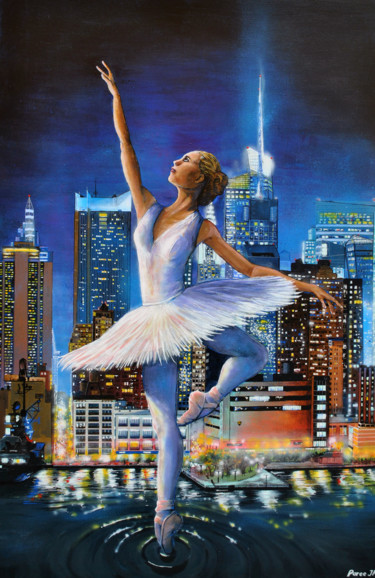 Картина под названием "Dancing" - Jean-Pierre Parée, Подлинное произведение искусства, Акрил
