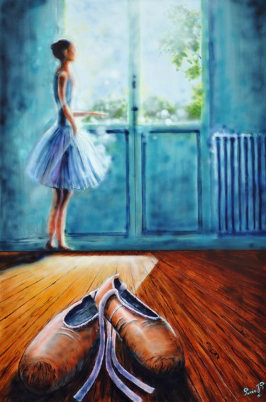 Peinture intitulée "Les chaussons" par Jean-Pierre Parée, Œuvre d'art originale, Acrylique