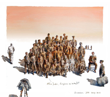 Arts numériques intitulée "les-anciens.jpg" par Jean-Pierre Pascal, Œuvre d'art originale, Peinture numérique