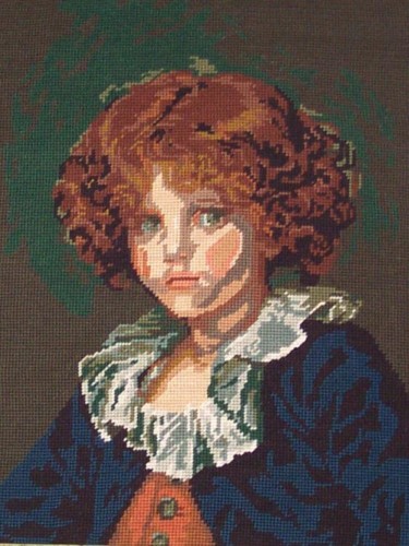 Peinture intitulée "Portrait d'Enfant" par Jean Pierre Rubio, Œuvre d'art originale
