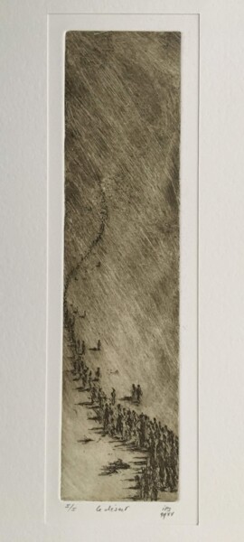 Obrazy i ryciny zatytułowany „LE DESERT” autorstwa Jean-Pierre Seferian, Oryginalna praca, Akwaforta