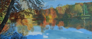 Peinture intitulée "Parc de Soucy en au…" par Jean-Pierre Vialle, Œuvre d'art originale