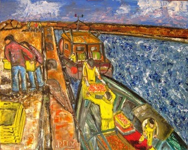 Peinture intitulée "débarquement des la…" par Jrfloc'H, Œuvre d'art originale