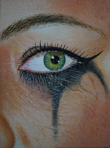 Llorando los tiempos vividos / Crying times lived Pintura titulada "Llorando los tiempo…" por Jrmuroart, Obra de arte original, Oleo