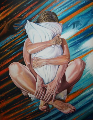 Peinture intitulée "Sueños buenos y mal…" par Jrmuroart, Œuvre d'art originale, Huile