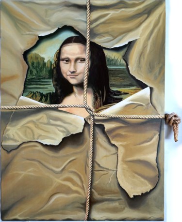 Pintura titulada "The robbery of Gioc…" por Jrmuroart, Obra de arte original, Oleo