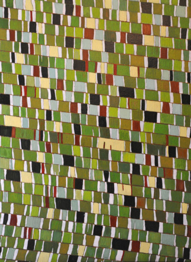 Peinture intitulée "Mosaique" par Renand, Œuvre d'art originale, Huile Monté sur Châssis en bois