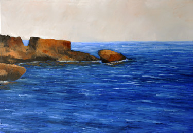Malerei mit dem Titel "Mistral à Martigues…" von Renand, Original-Kunstwerk, Öl