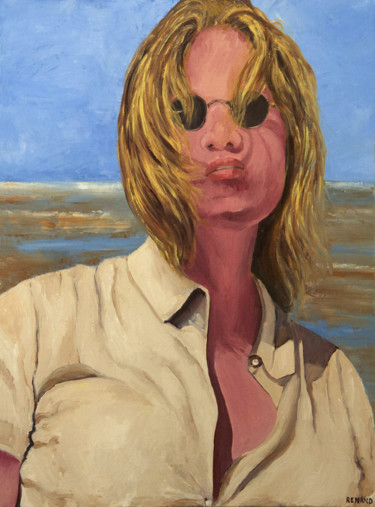 Картина под названием "Portrait de Maria,…" - Renand, Подлинное произведение искусства, Масло