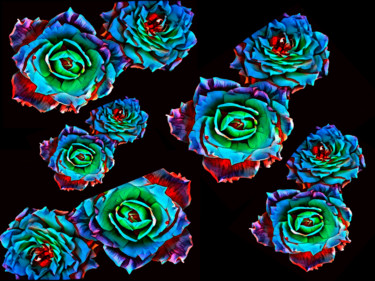 Fotografía titulada "flores siderais" por Jose Americo Jsilvares, Obra de arte original, Fotografía digital