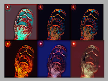 Fotografia intitulada "as seis faces da mo…" por Jose Americo Jsilvares, Obras de arte originais, Fotografia digital