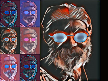 Fotografie mit dem Titel "sept visages" von Jose Americo Jsilvares, Original-Kunstwerk, Digitale Fotografie