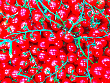 Photographie intitulée "tomate cerise" par Jose Americo Jsilvares, Œuvre d'art originale, Photographie manipulée
