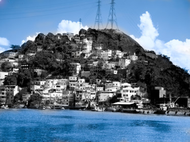 Fotografía titulada "favela cor" por Jose Americo Jsilvares, Obra de arte original, Fotografía manipulada