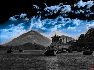 Fotografia intitulada "céu surreal" por Jose Americo Jsilvares, Obras de arte originais, Fotografia Manipulada
