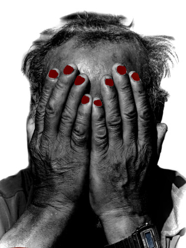 Photographie intitulée "la honte et souffrir" par Jose Americo Jsilvares, Œuvre d'art originale, Photographie numérique