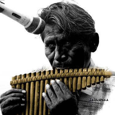 Fotografia intitulada "musico colombiano" por Jose Americo Jsilvares, Obras de arte originais, Fotografia digital
