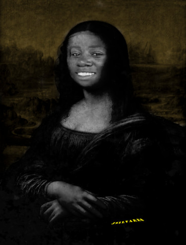 Fotografia intitulada "Mona Black" por Jose Americo Jsilvares, Obras de arte originais, Fotografia Manipulada