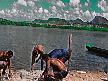 Фотография под названием "vie de pêcher" - Jose Americo Jsilvares, Подлинное произведение искусства, Цифровая фотография