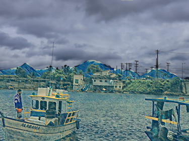 Fotografía titulada "marina azulzinha" por Jose Americo Jsilvares, Obra de arte original, Fotografía manipulada