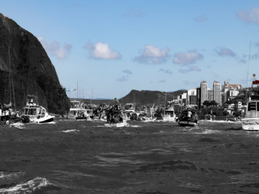 Fotografía titulada "o azul domina" por Jose Americo Jsilvares, Obra de arte original, Fotografía manipulada