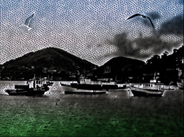 Photographie intitulée "Mar e calmaria" par Jose Americo Jsilvares, Œuvre d'art originale, Photographie manipulée