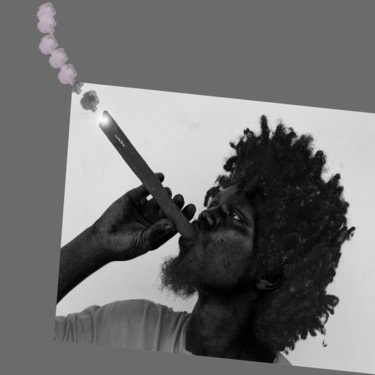 Photographie intitulée "fumante inveterado" par Jose Americo Jsilvares, Œuvre d'art originale, Photographie manipulée