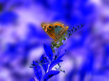 Fotografie mit dem Titel "blue, only" von Jose Americo Jsilvares, Original-Kunstwerk, Manipulierte Fotografie