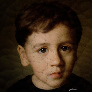 Fotografia intitulada "menino triste" por Jose Americo Jsilvares, Obras de arte originais, Fotografia Manipulada