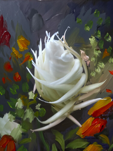 Photographie intitulée "flor plus" par Jose Americo Jsilvares, Œuvre d'art originale, Photographie manipulée