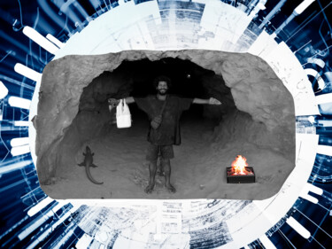 Fotografia intitulada "a caverna de Platão…" por Jose Americo Jsilvares, Obras de arte originais, Fotografia Manipulada