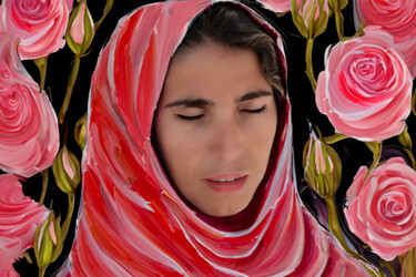 Фотография под названием "Rose, rosa" - Jose Americo Jsilvares, Подлинное произведение искусства, Манипулированная фотография