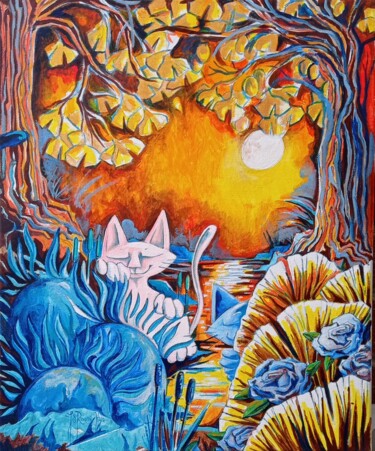 Pintura intitulada "Diptycats" por Jsroosenys, Obras de arte originais, Acrílico