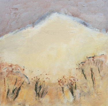 Painting titled "Mountain 3" by June Stapleton, Original Artwork, Acrylic