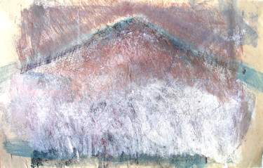 Painting titled "mountain" by June Stapleton, Original Artwork, Oil