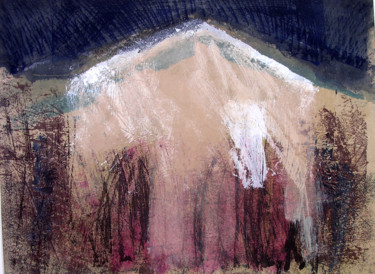 Peinture intitulée "mountain" par June Stapleton, Œuvre d'art originale, Huile