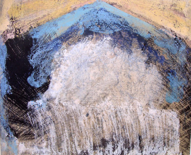 Pintura intitulada "mountain" por June Stapleton, Obras de arte originais, Óleo