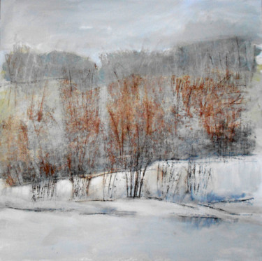 Картина под названием "woodland" - June Stapleton, Подлинное произведение искусства, Масло