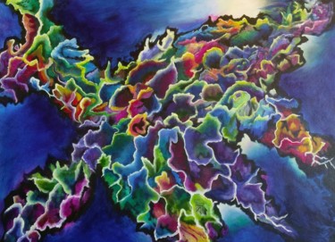 Painting titled "Deep Sea Find" by J S Ellington, Original Artwork, Acrylic