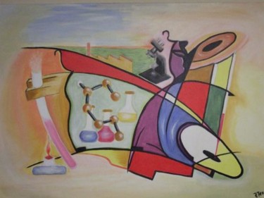 Painting titled "Curso Quimica" by J.Terra, Original Artwork