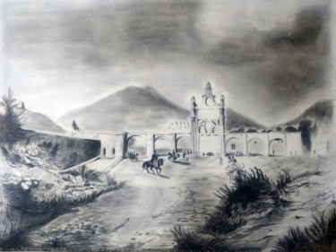 Zeichnungen mit dem Titel "Paseo de Aguas (Epo…" von Javier Alberto Torres Saybay, Original-Kunstwerk, Bleistift