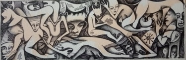Desenho intitulada "Manchas de coronaví…" por Mamintelane, Obras de arte originais, Canetac de aerossol