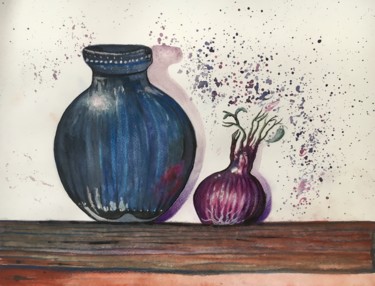 Malerei mit dem Titel "The Potion" von Almanzart, Original-Kunstwerk, Aquarell