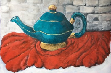 Painting titled "The Teapots" by Almanzart, Original Artwork, Acrylic