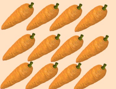 Pintura titulada "Carrots" por Almanzart, Obra de arte original