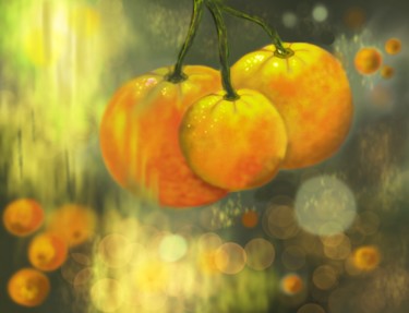 Painting titled "Orange’s" by Almanzart, Original Artwork