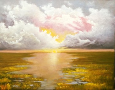 Pintura titulada "sunset." por Almanzart, Obra de arte original, Oleo