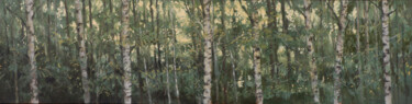 Peinture intitulée "Groves III" par Juan Álvarez Cebrián, Œuvre d'art originale, Huile Monté sur Panneau de bois